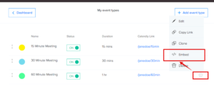Calendly embed